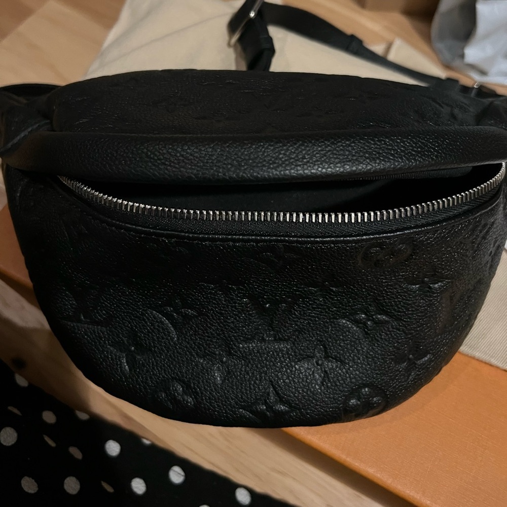Sold Louis Vuitton bumbag empriente black silver hardware